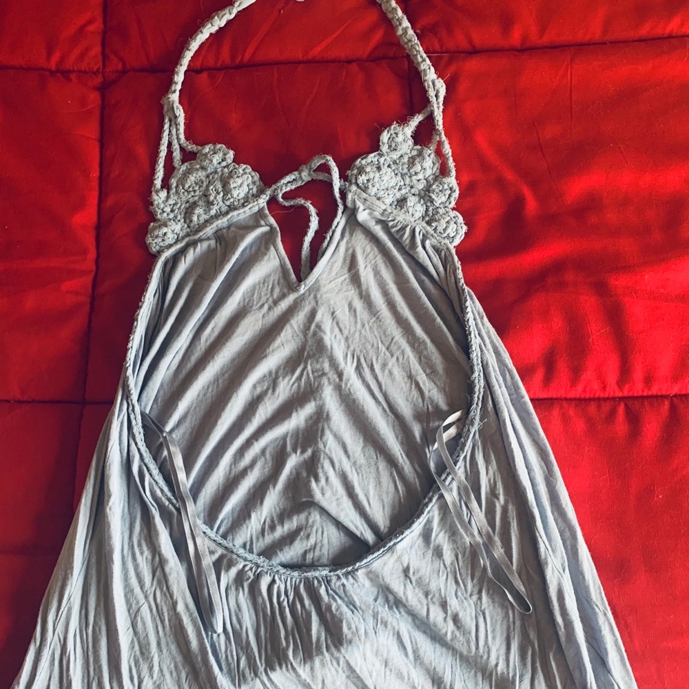 BCBG blue halter top L - Picture 3 of 12